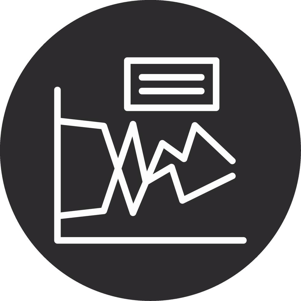 lijn diagram omgekeerd icoon vector