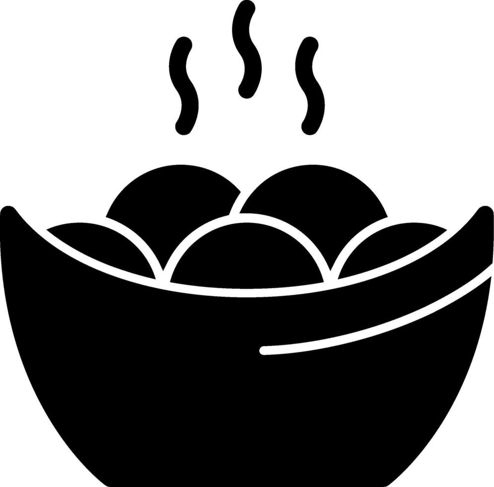 yuanxiao glyph icoon vector