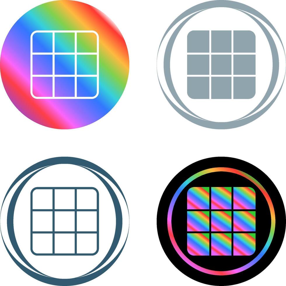 rubik's kubus vector icoon