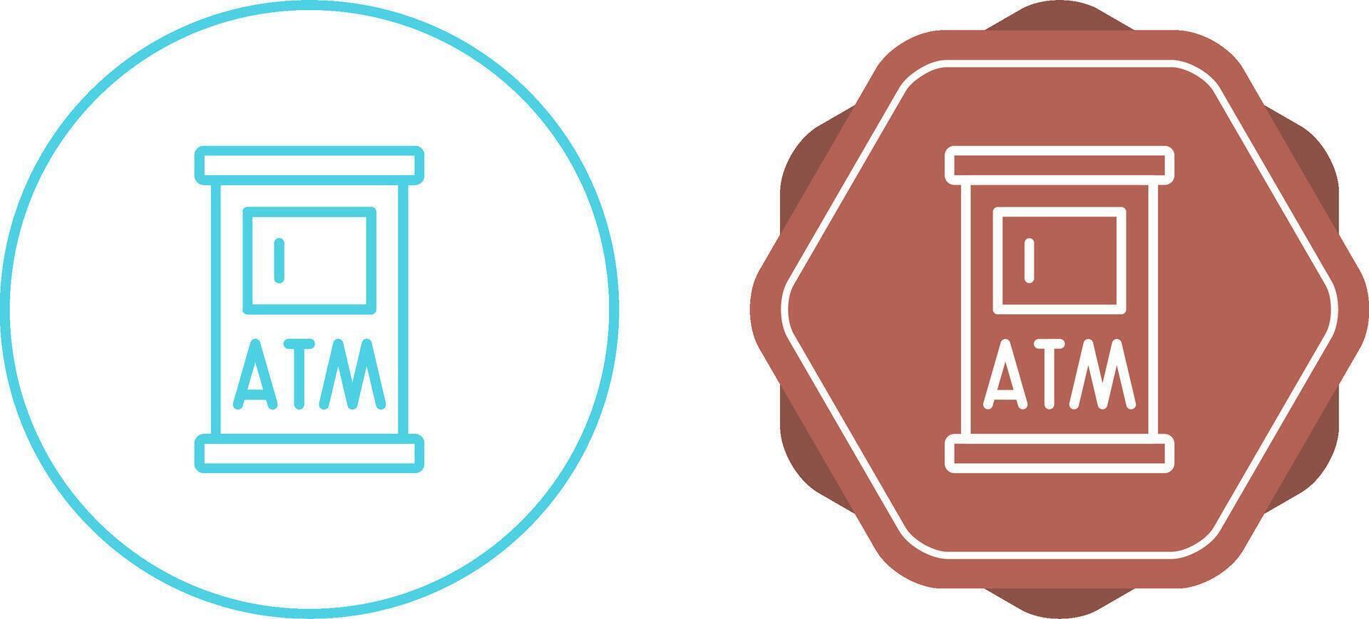 geldautomaat vector pictogram