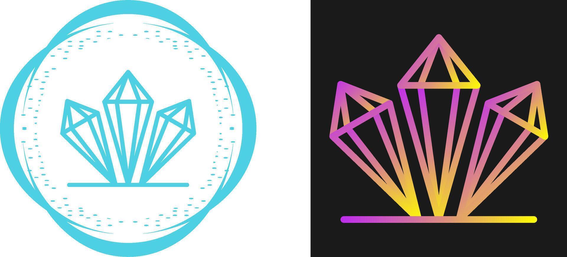 kristal vector icoon
