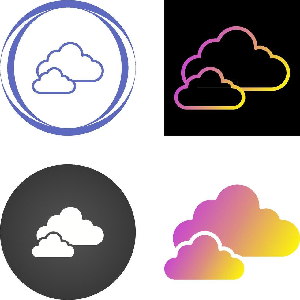 wolk vector pictogram