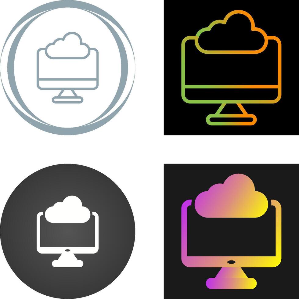 edge computing vector icon