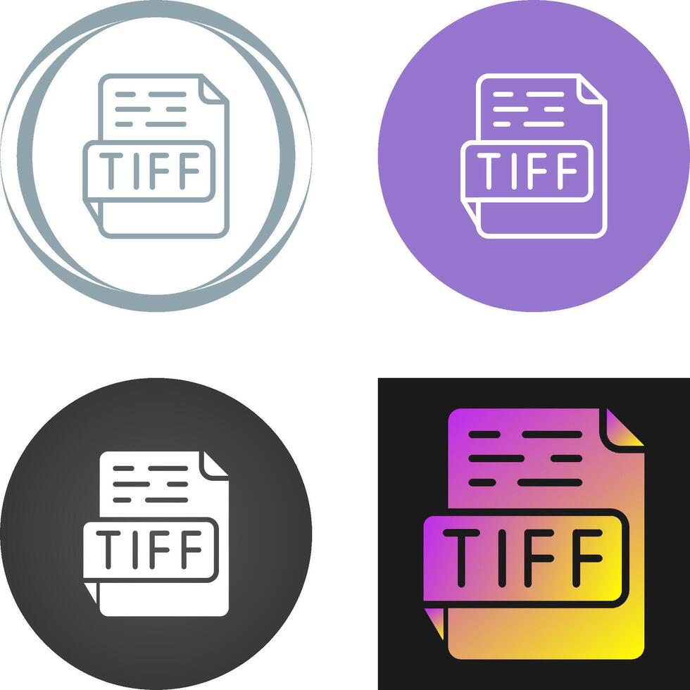 tiff vector icoon