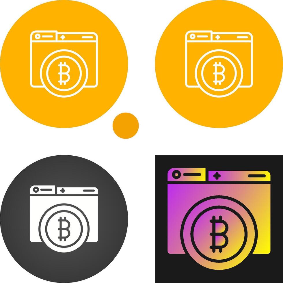 bitcoin vector pictogram