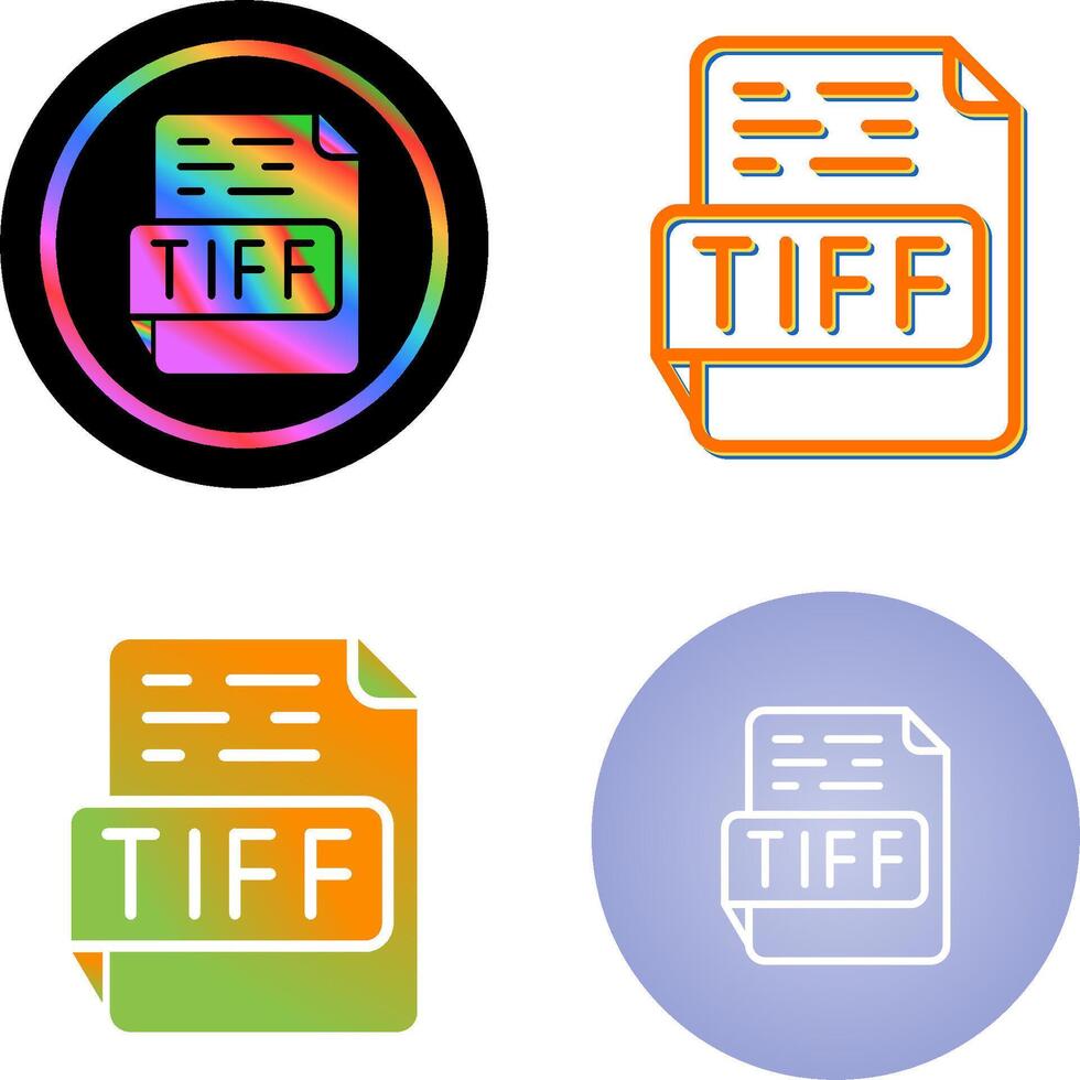 tiff vector icoon