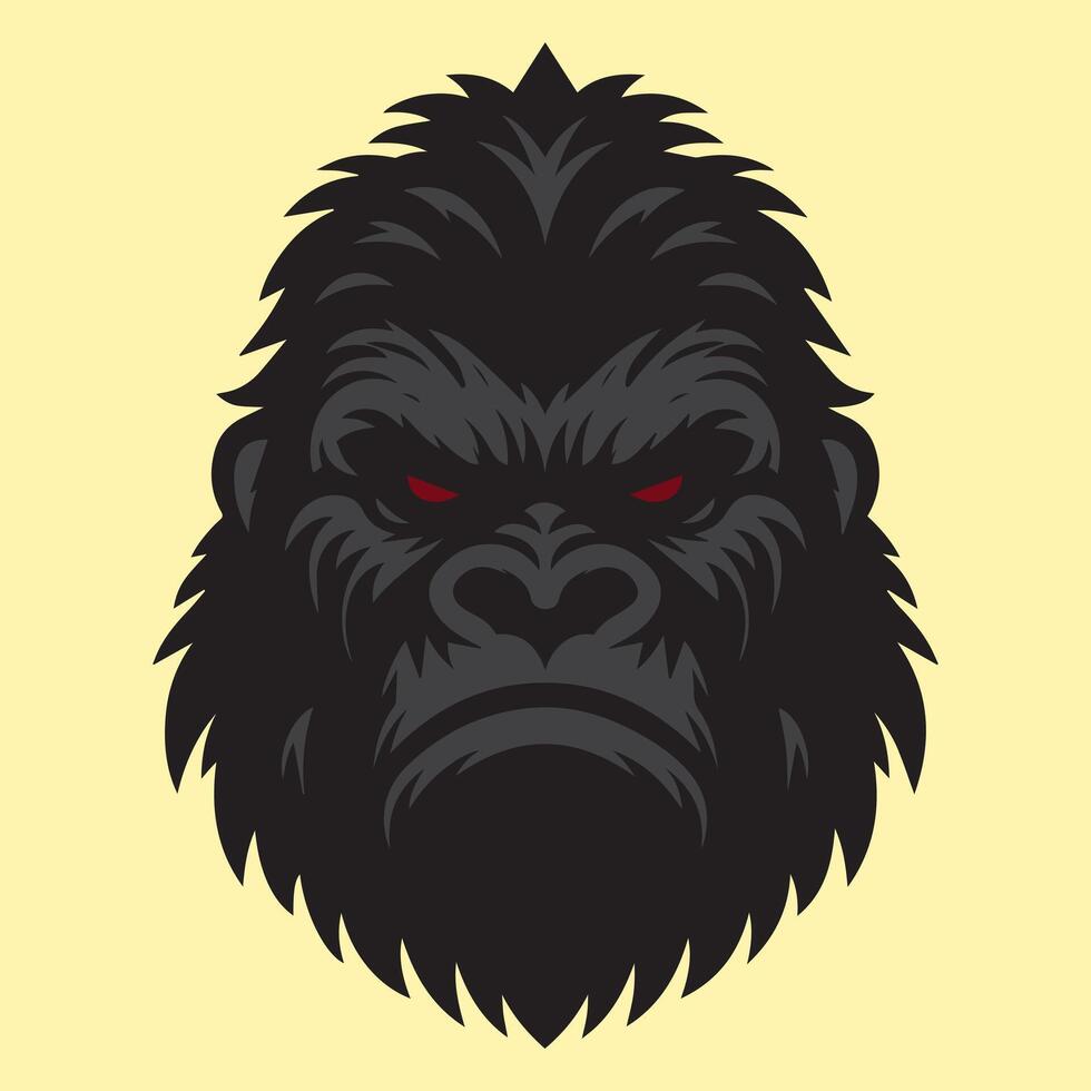 illustratie vector grafisch van gorilla hoofd ontwerp. perfect voor logo ontwerp.