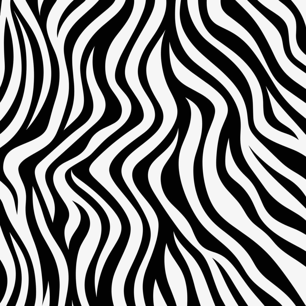 zwart en wit zebra streep herhalen patroon achtergrond naadloos patroon, in de stijl van minimalistische achtergronden vector