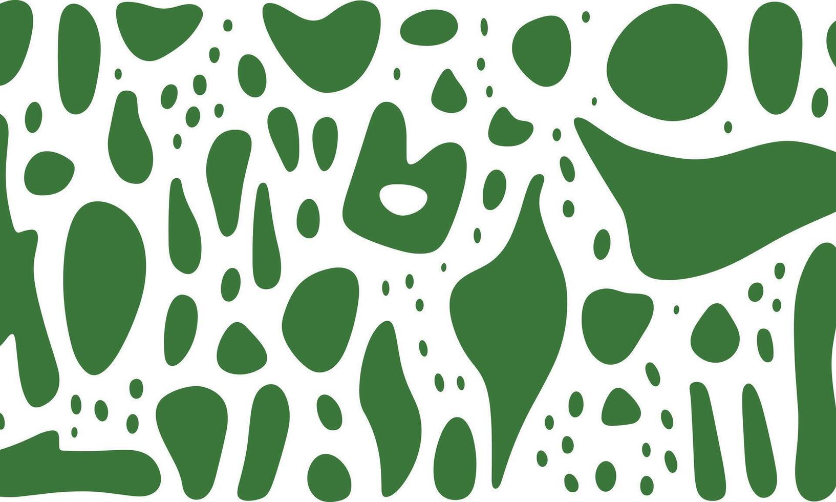 gemakkelijk patroon van biologisch vormen in donker groen Aan een wit achtergrond, vector grafiek. in de stijl van midden in de eeuw modern grafisch ontwerp, matisse uitsparingen, en botanisch prints