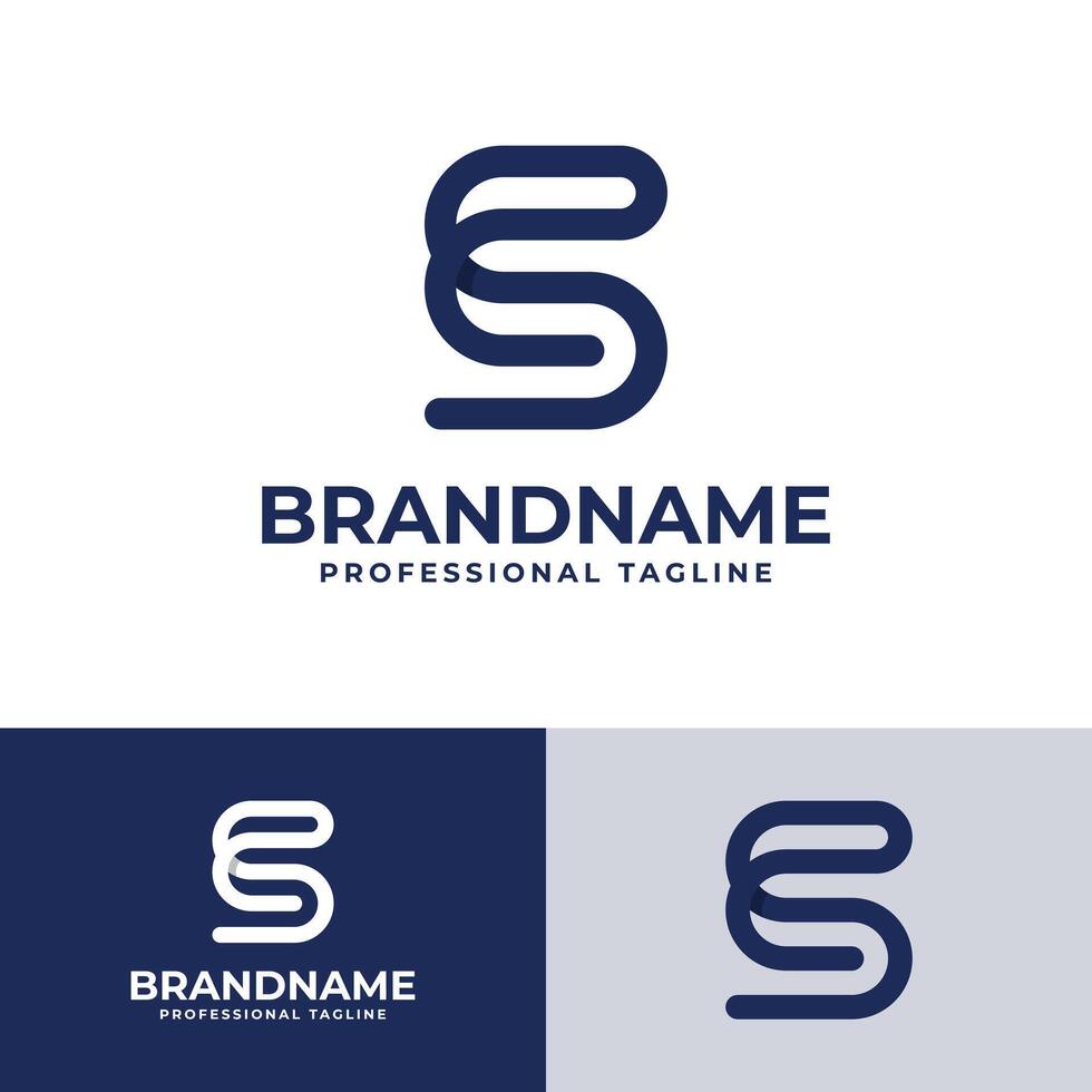 brieven cs monogram logo, geschikt voor bedrijf met sc of cs initialen vector