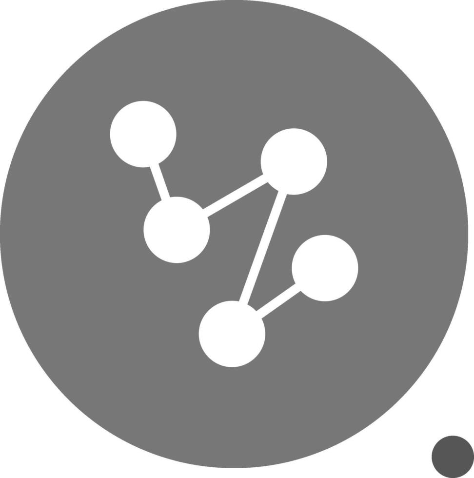verbinding glyph schaduw icoon vector