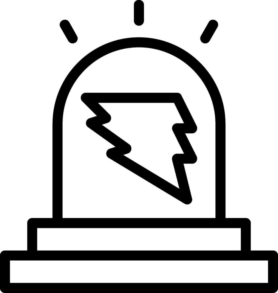 baken bout lijn icoon vector