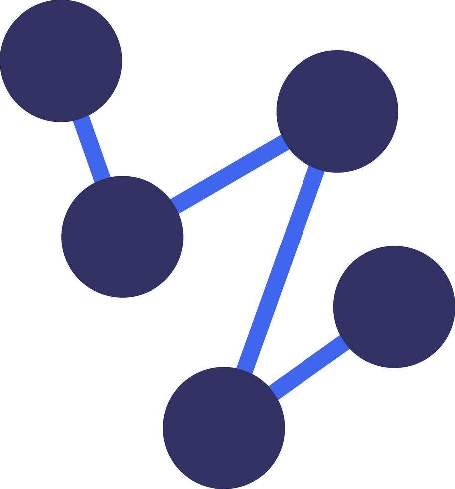 verbinding solide twee kleur icoon vector