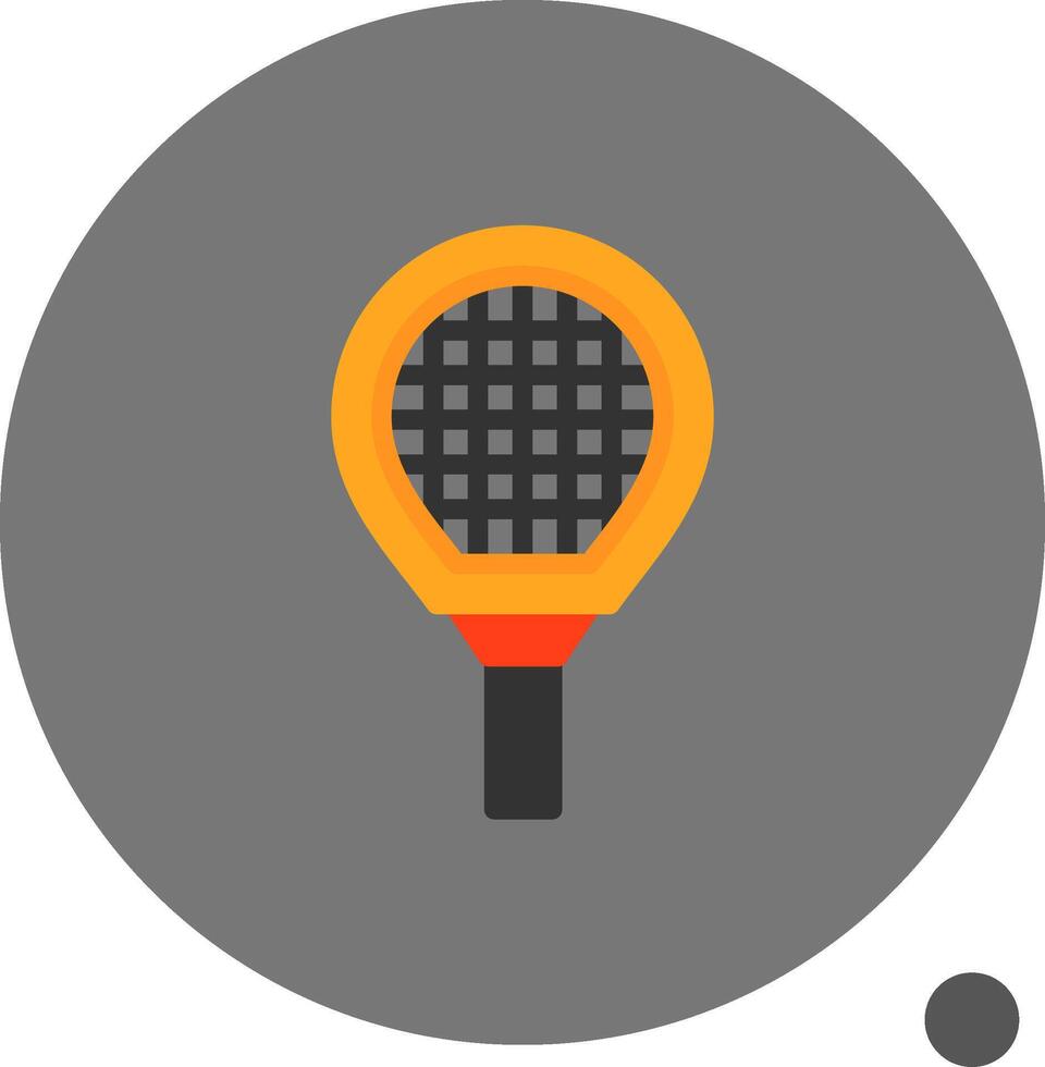 tennis racket vlak schaduw icoon vector