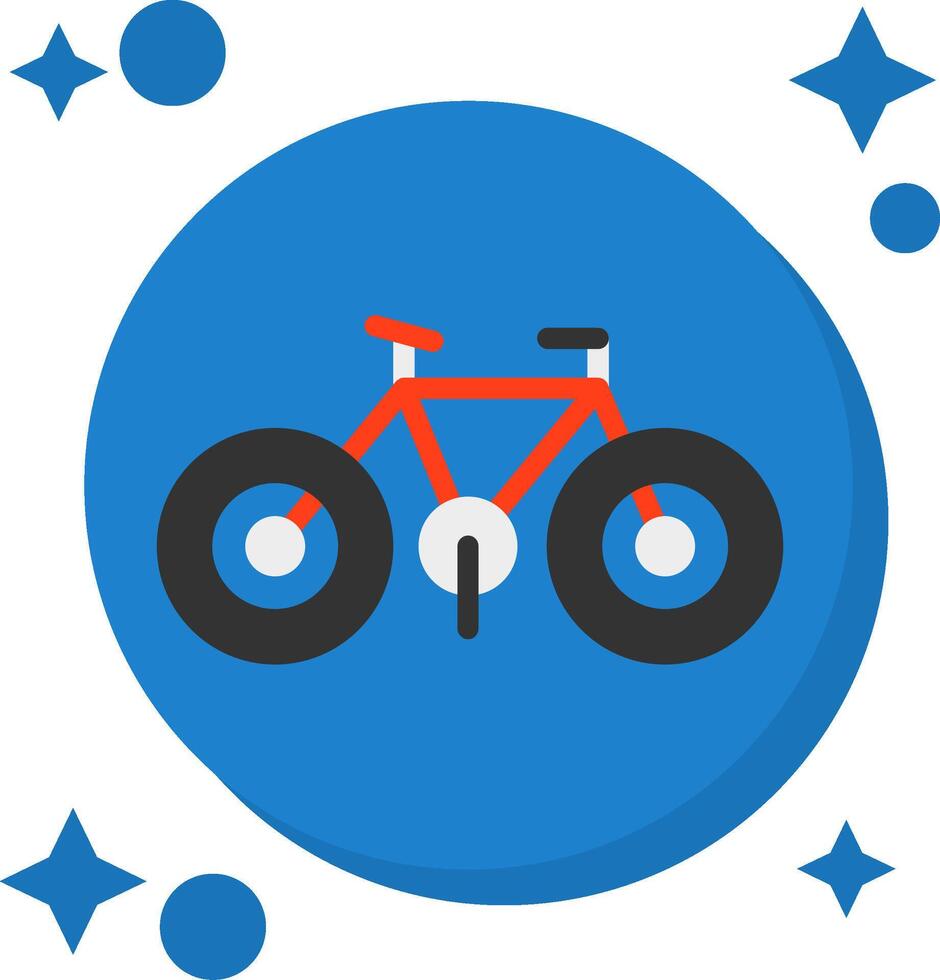 fiets staart kleur icoon vector