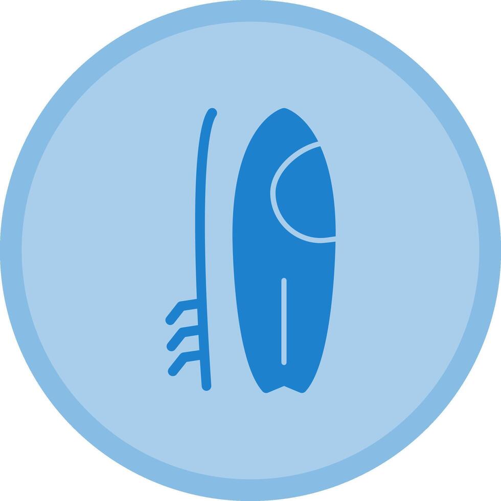 surfboard veelkleurig cirkel icoon vector