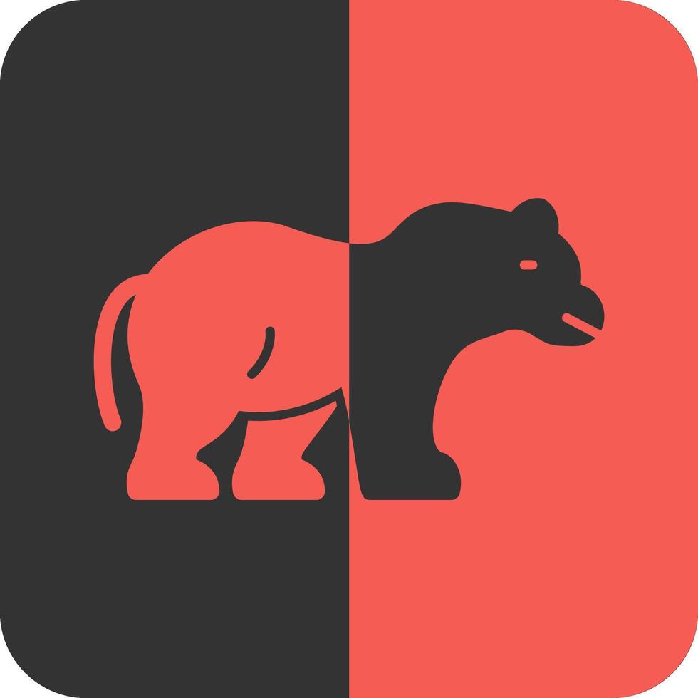 beer rood omgekeerd icoon vector