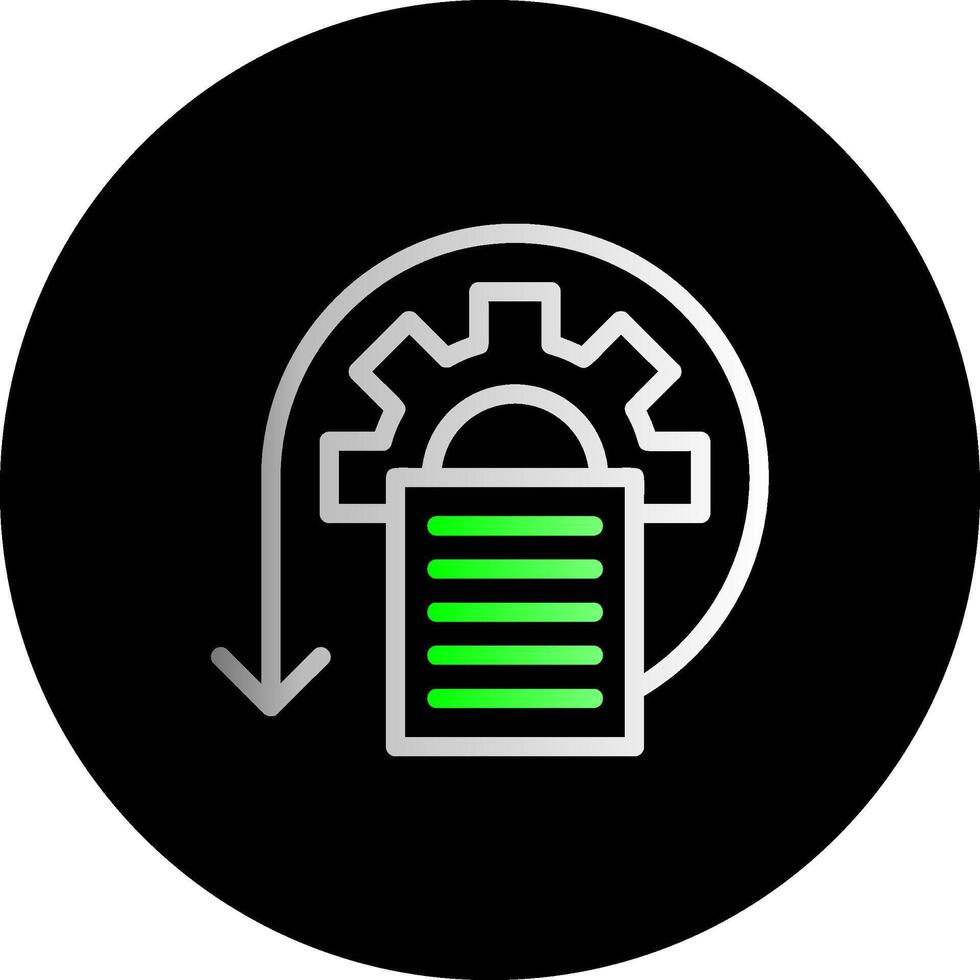 iteratie dubbel helling cirkel icoon vector