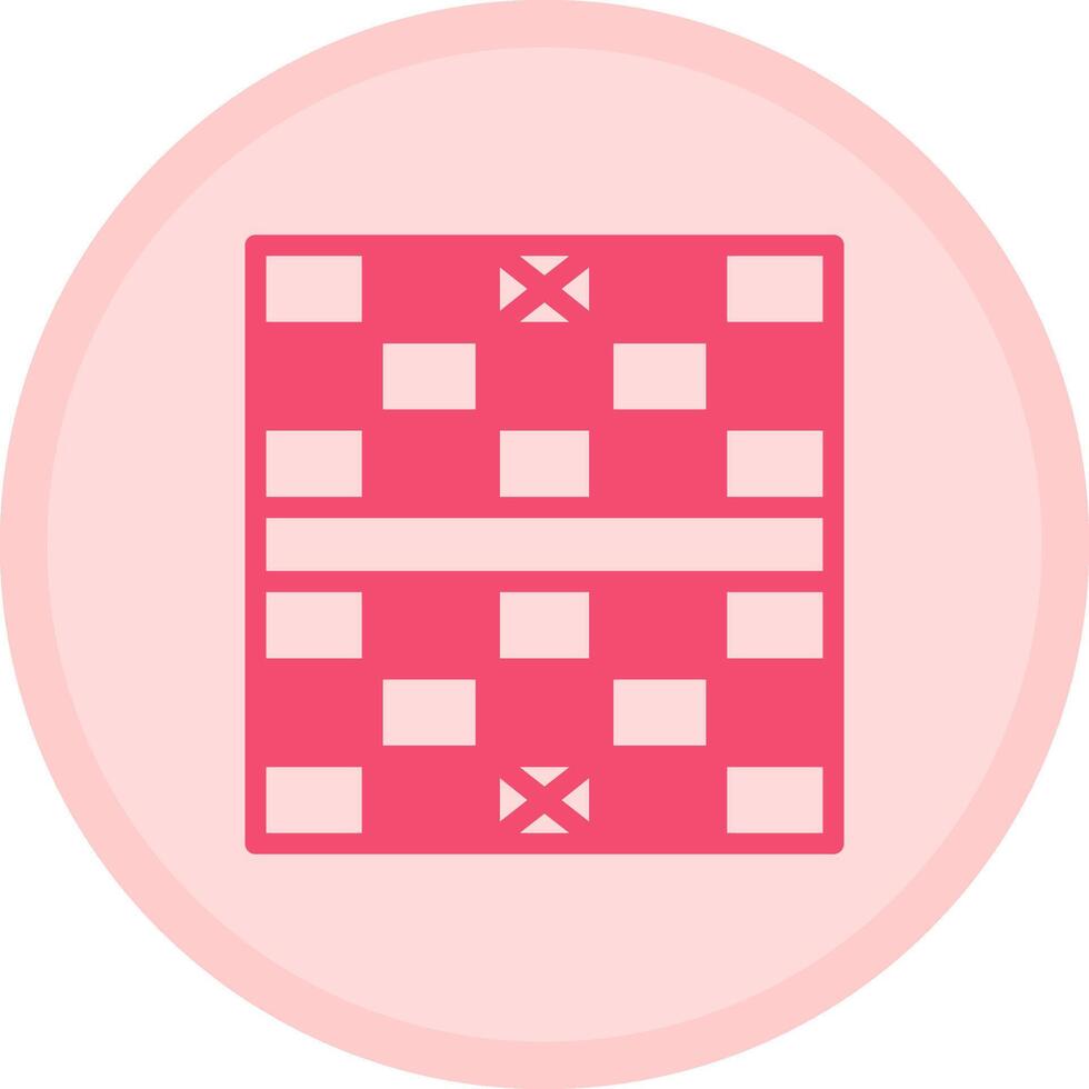 schaak bord veelkleurig cirkel icoon vector