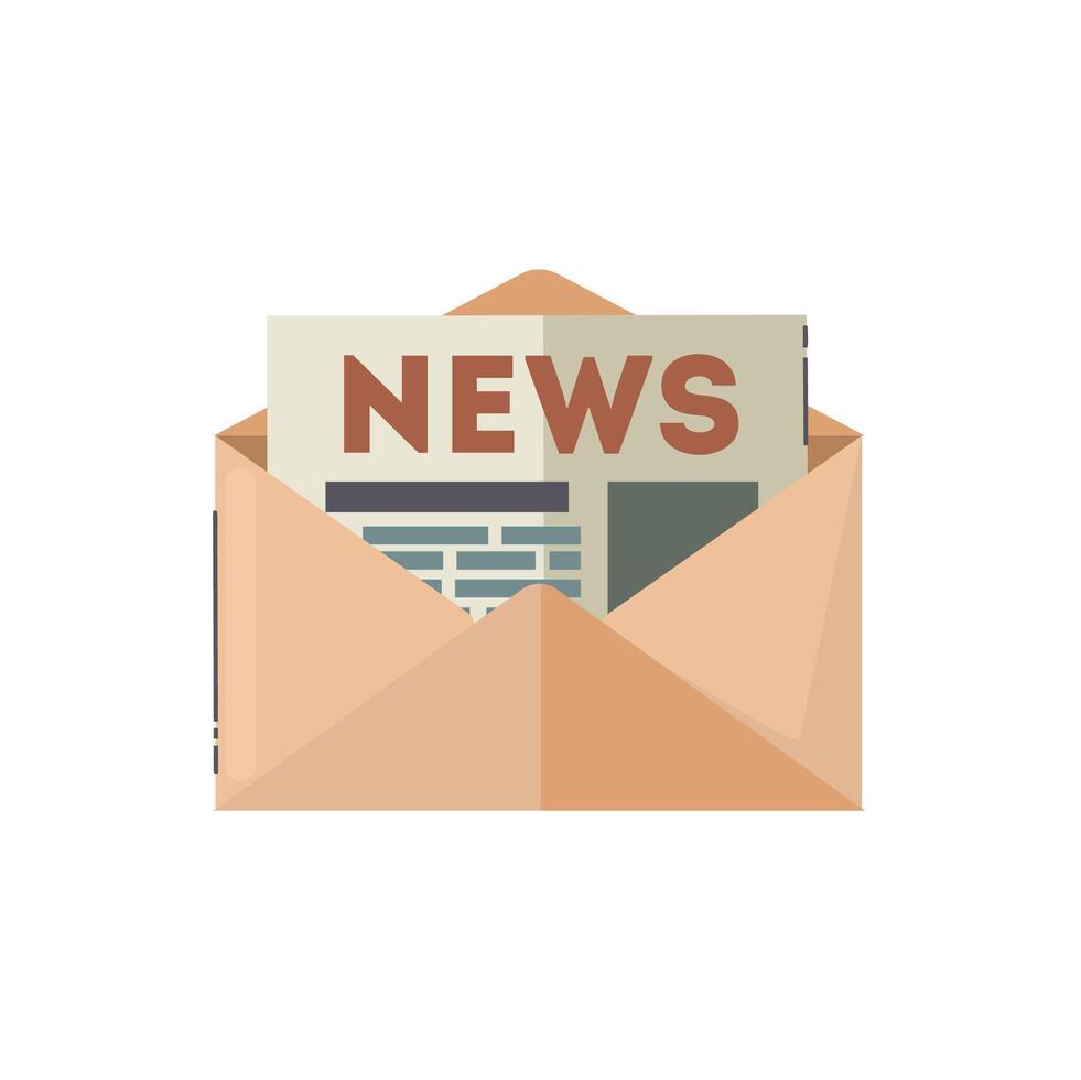 nieuws brief icoon clip art avatar logotype geïsoleerd vector illustratie