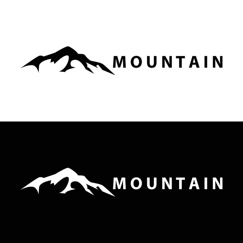 berg logo gemakkelijk illustratie silhouet sjabloon vector ontwerp