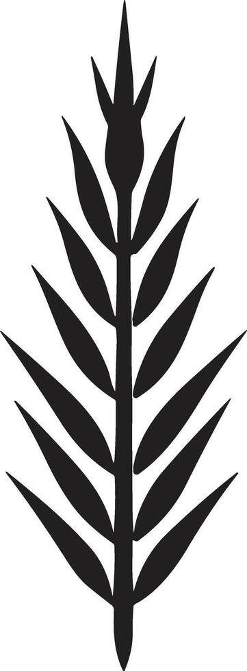 blad en bloem logo voor yoga in modern minimaal stijl vector