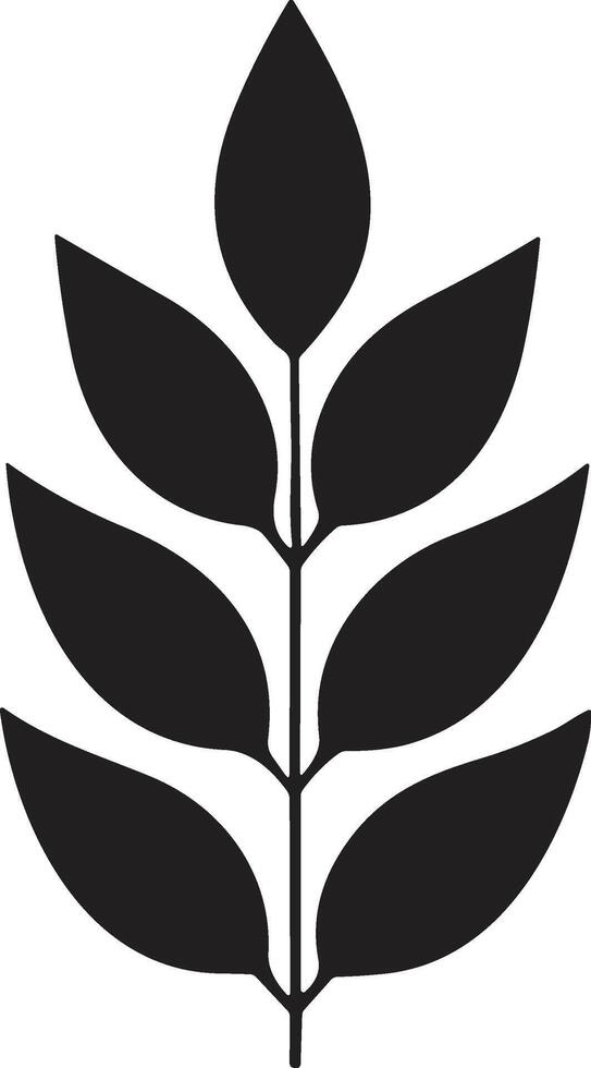 blad en bloem logo voor yoga in modern minimaal stijl vector