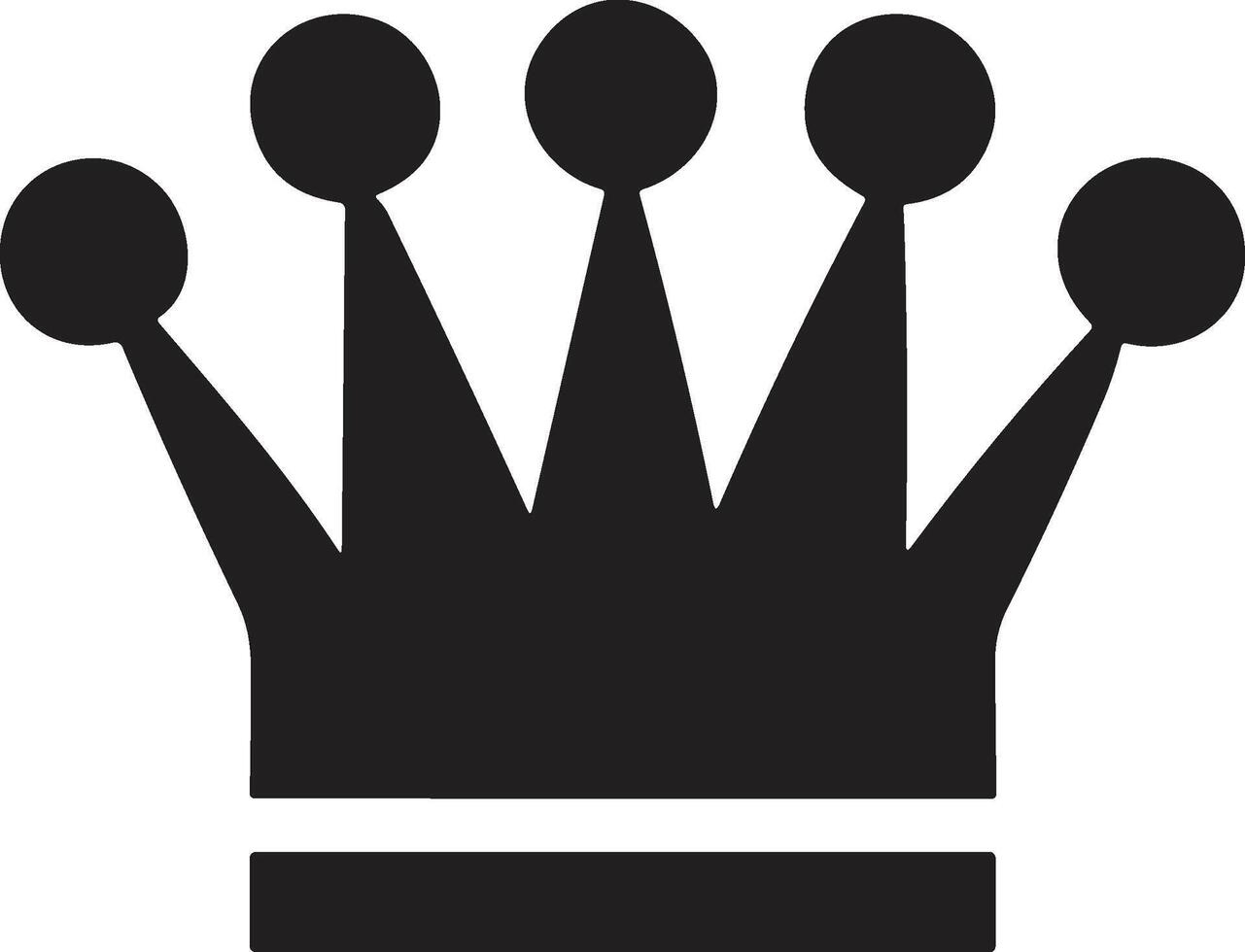 kroon logo in modern minimaal stijl vector