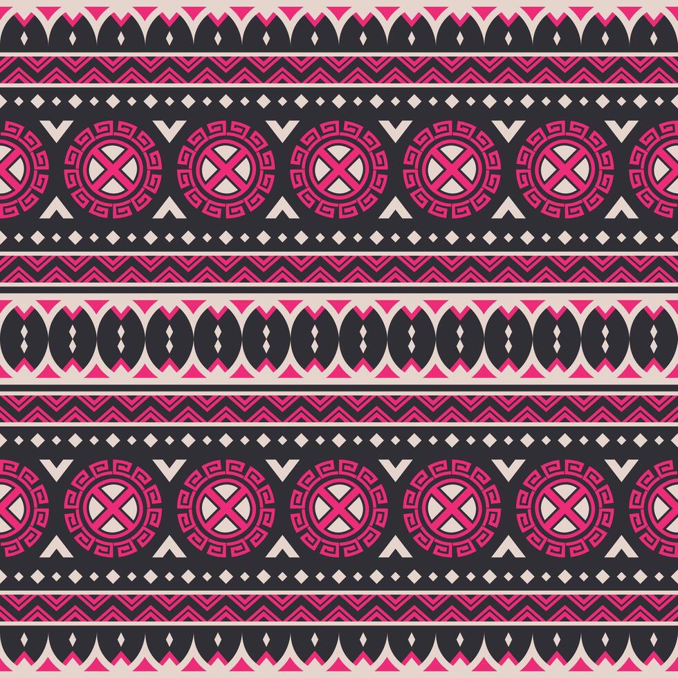meetkundig etnisch oosters naadloos patroon. tribal aztec Navajo inheems Amerikaans stijl. etnisch ornament vector illustratie. ontwerp textiel, kleding stof, kleding, tapijt, ikat, batik, achtergrond, inpakken.