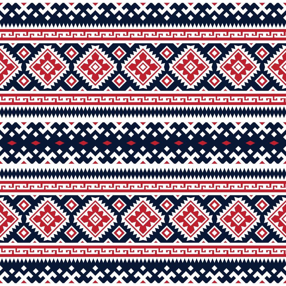 meetkundig etnisch oosters naadloos patroon. tribal aztec Navajo inheems Amerikaans stijl. etnisch ornament vector illustratie. ontwerp textiel, kleding stof, kleding, tapijt, ikat, batik, achtergrond, inpakken.