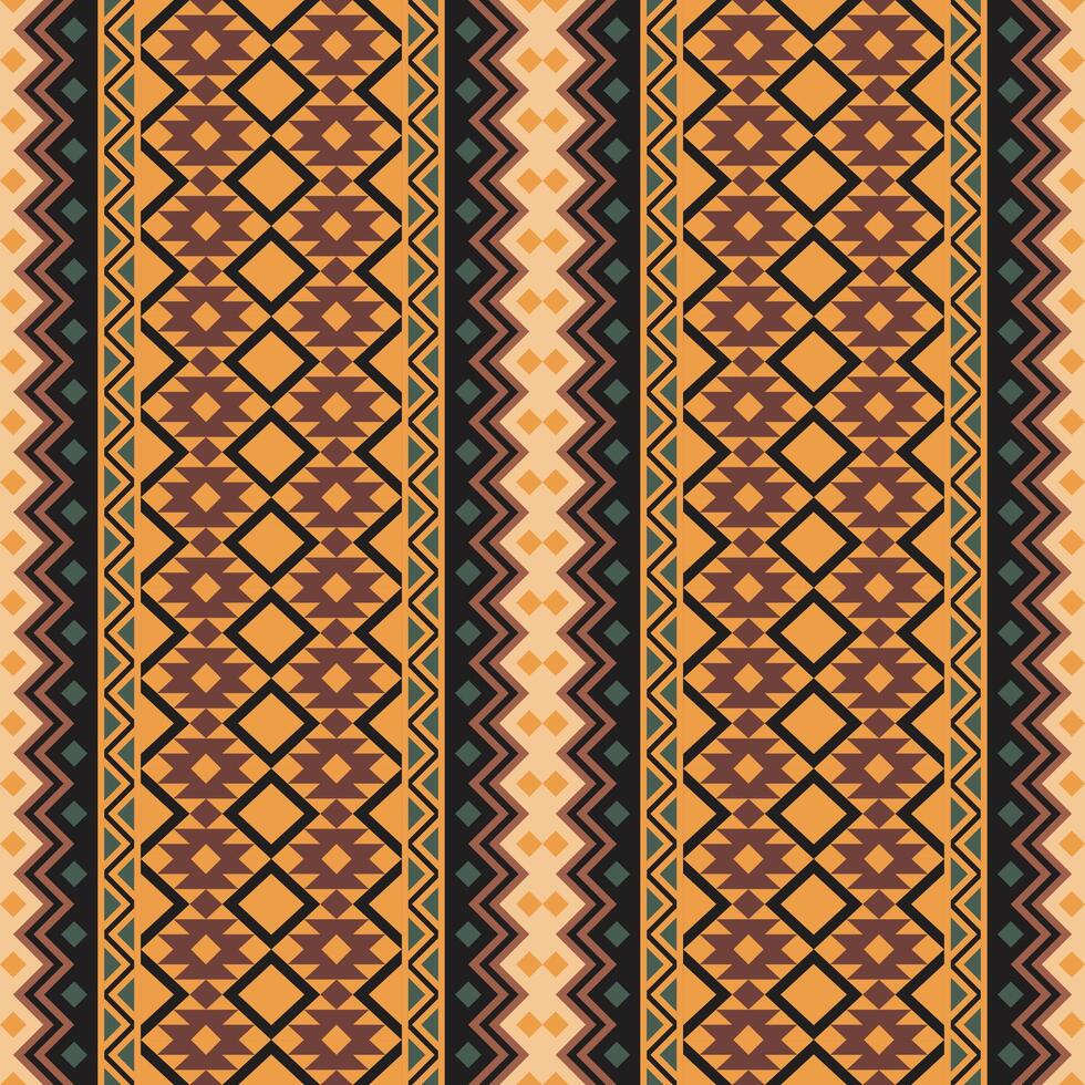 meetkundig etnisch oosters naadloos patroon. tribal aztec Navajo inheems Amerikaans stijl. etnisch ornament vector illustratie. ontwerp textiel, kleding stof, kleding, tapijt, ikat, batik, achtergrond, inpakken.