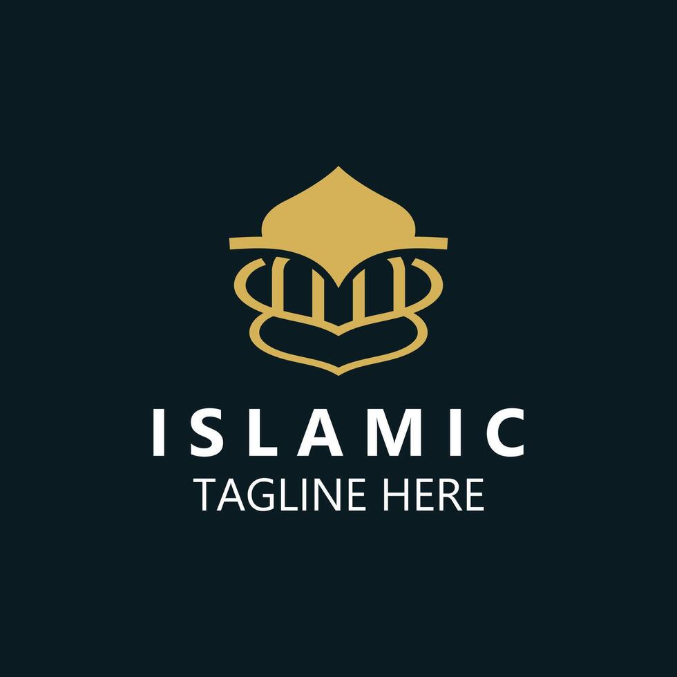 Islamitisch moskee logo ontwerp, sjabloon islamitisch, Islamitisch dag Ramadan vector creatief idee