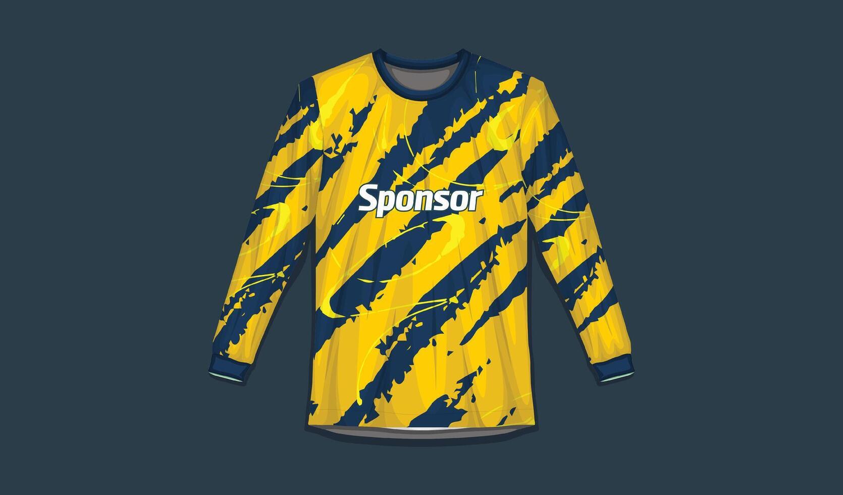 lang mouw t-shirt ontwerp sjabloon, racing sport motorfiets Jersey , overhemd ontwerp vector