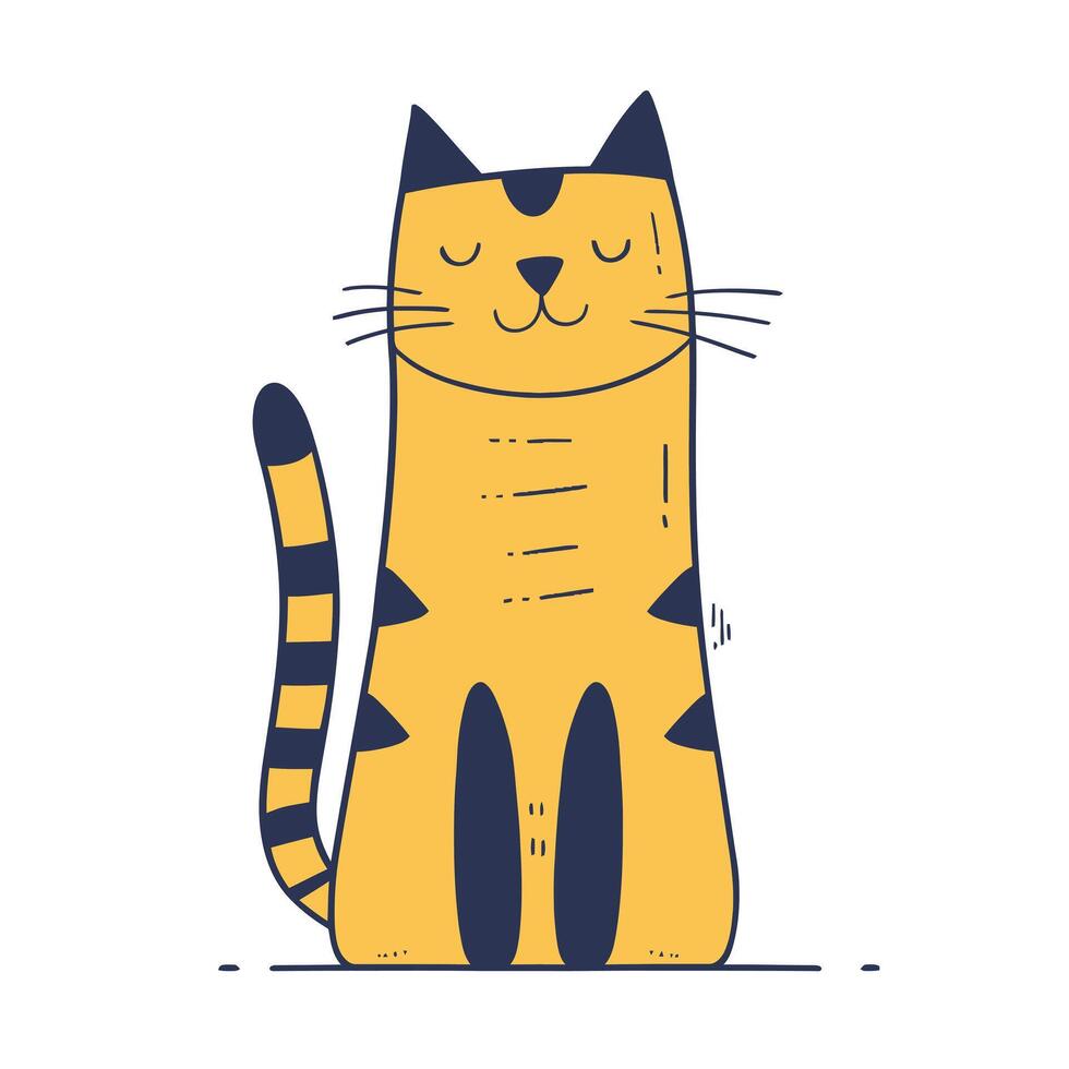 schattige kat illustratie vector