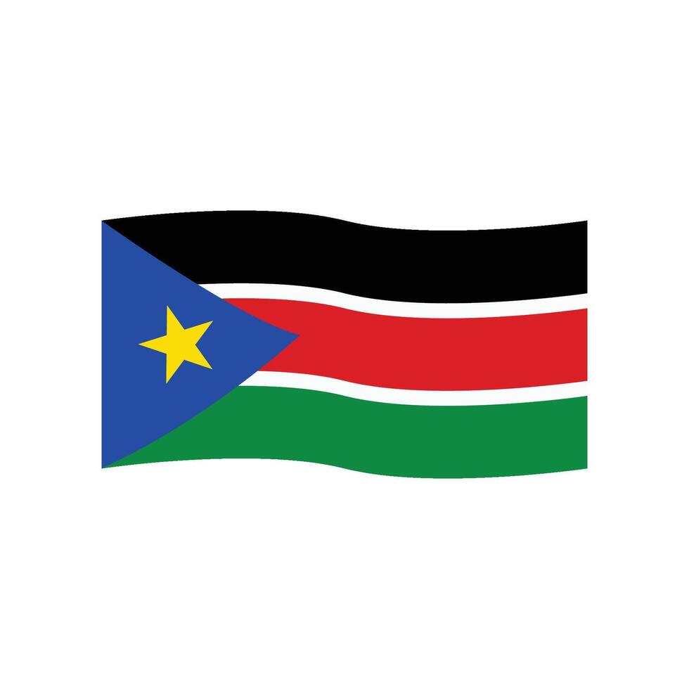 zuiden Soedan vlag icoon vector