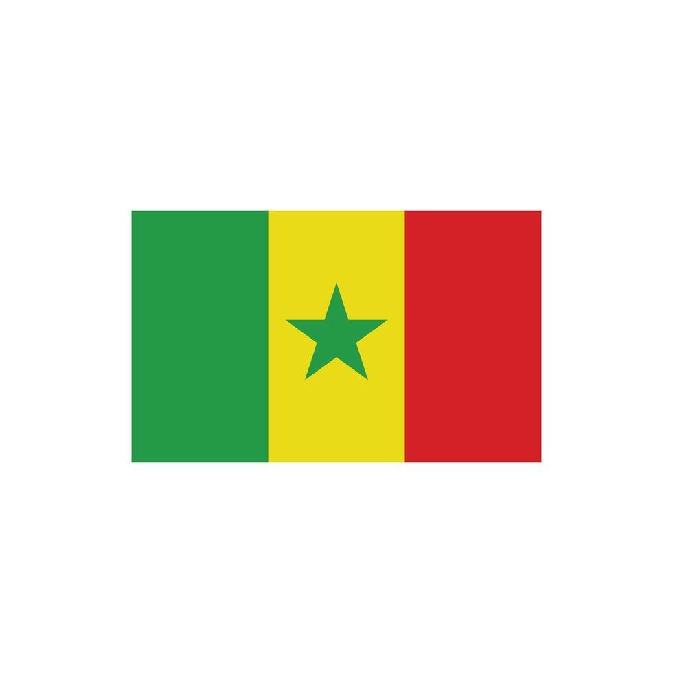 Senegal vlag icoon vector