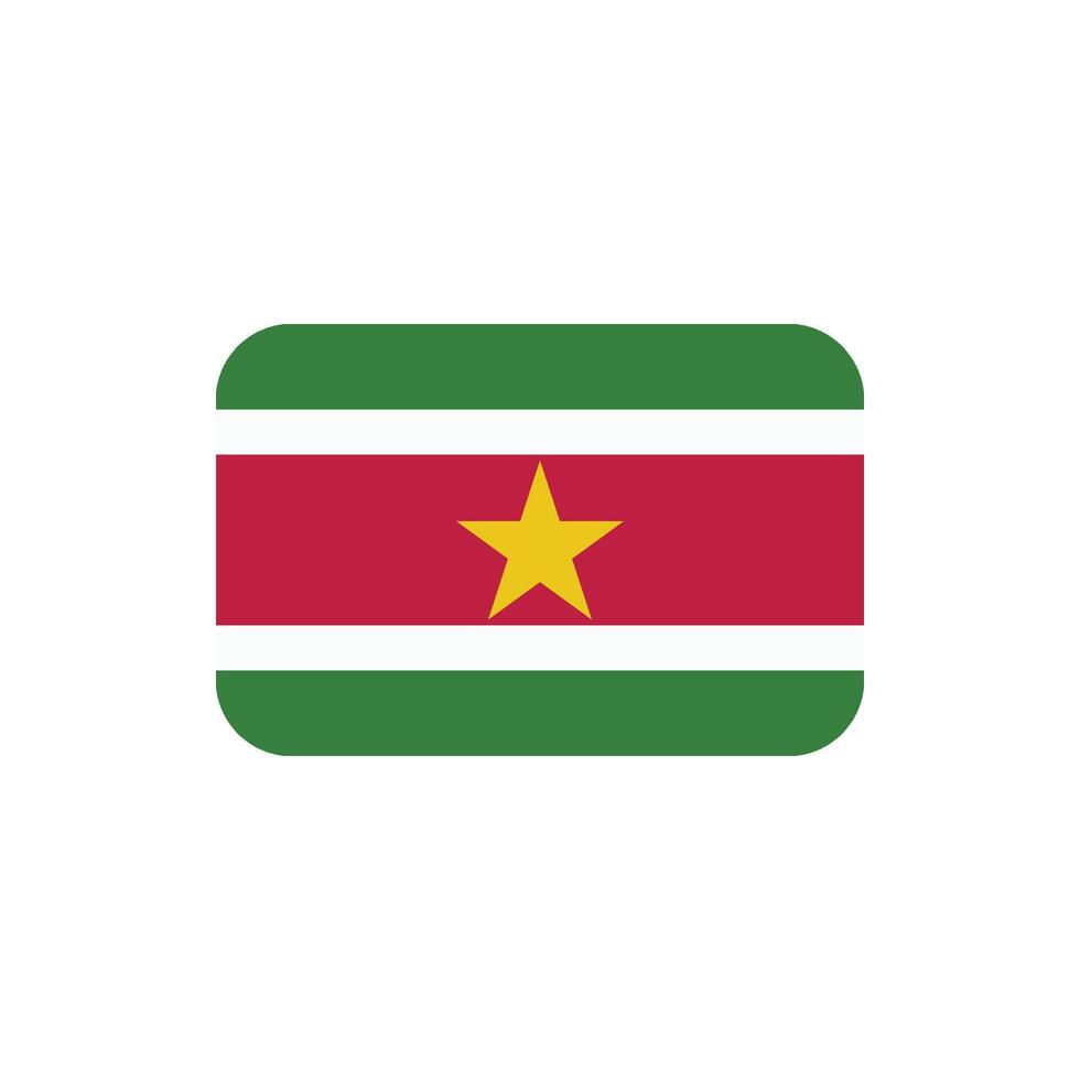 Suriname vlag icoon vector