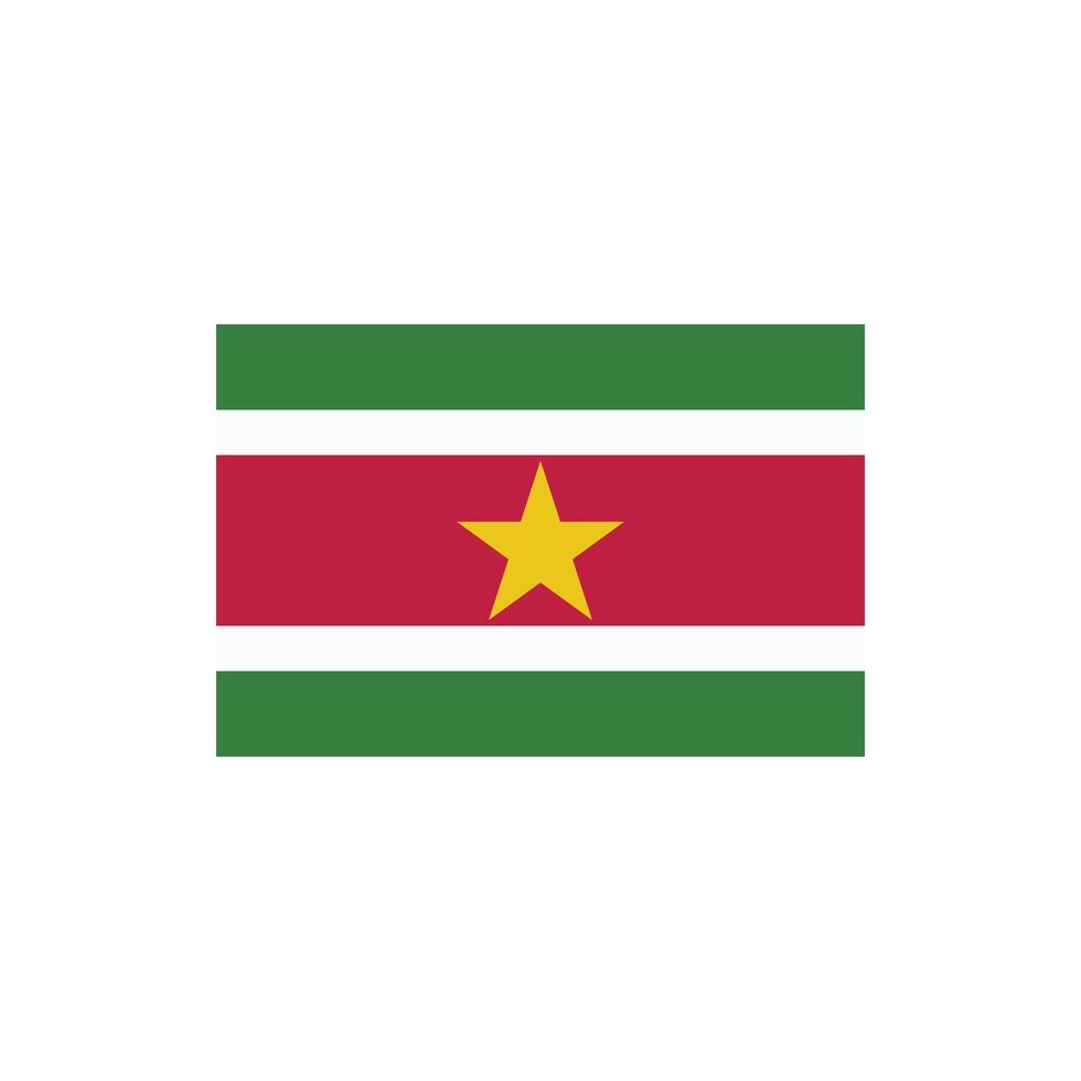 Suriname vlag icoon vector