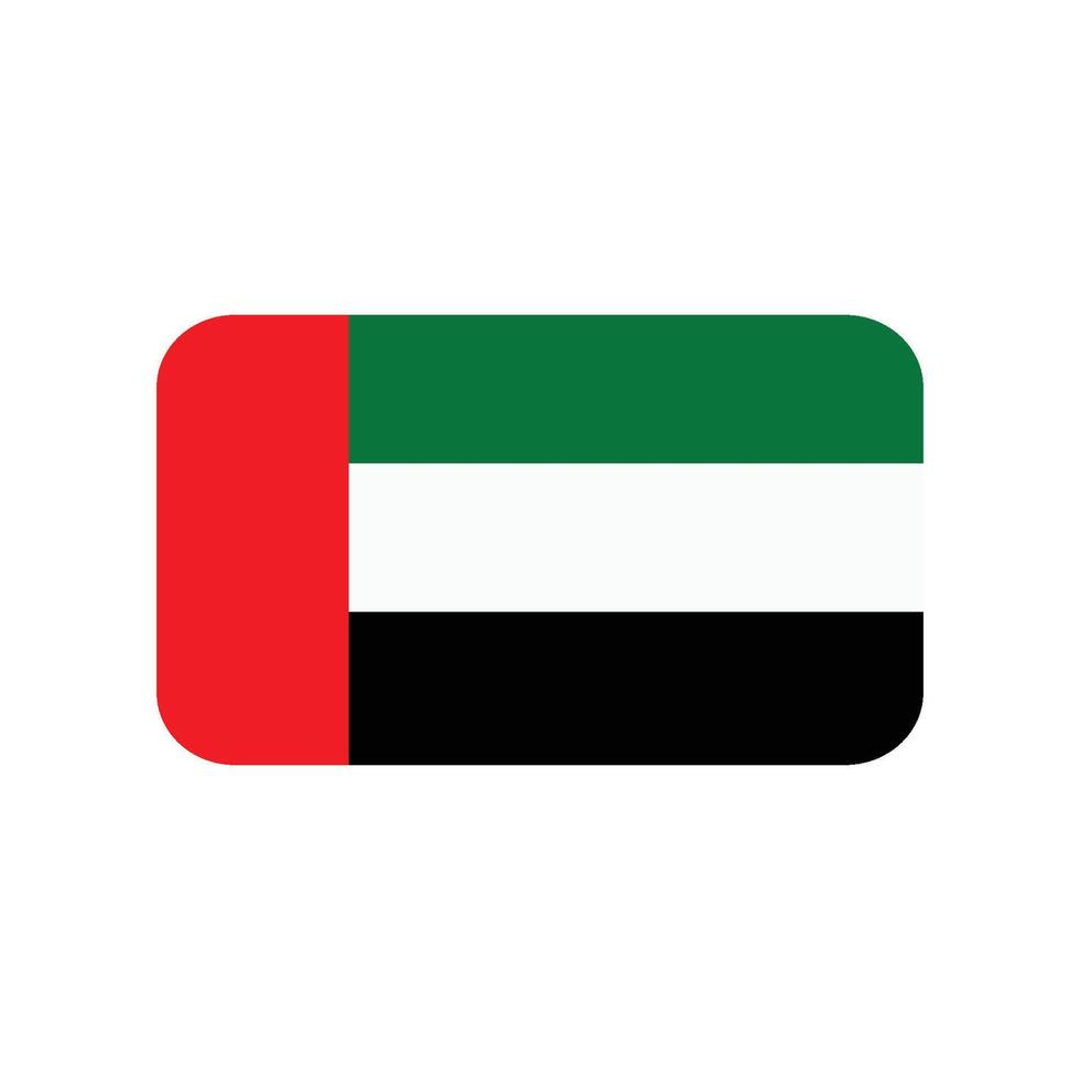 Verenigde Arabisch emiraten vlag icoon vector