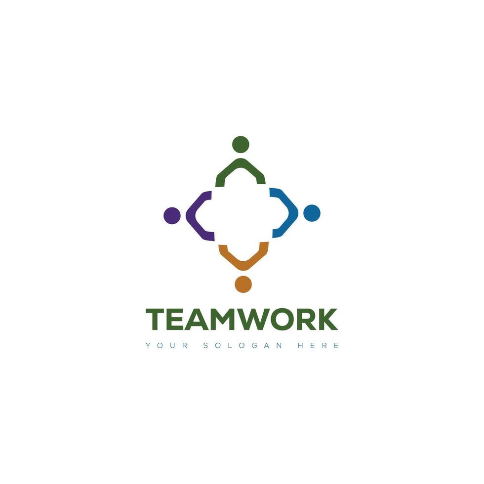 vector gemeenschap team logo ontwerp