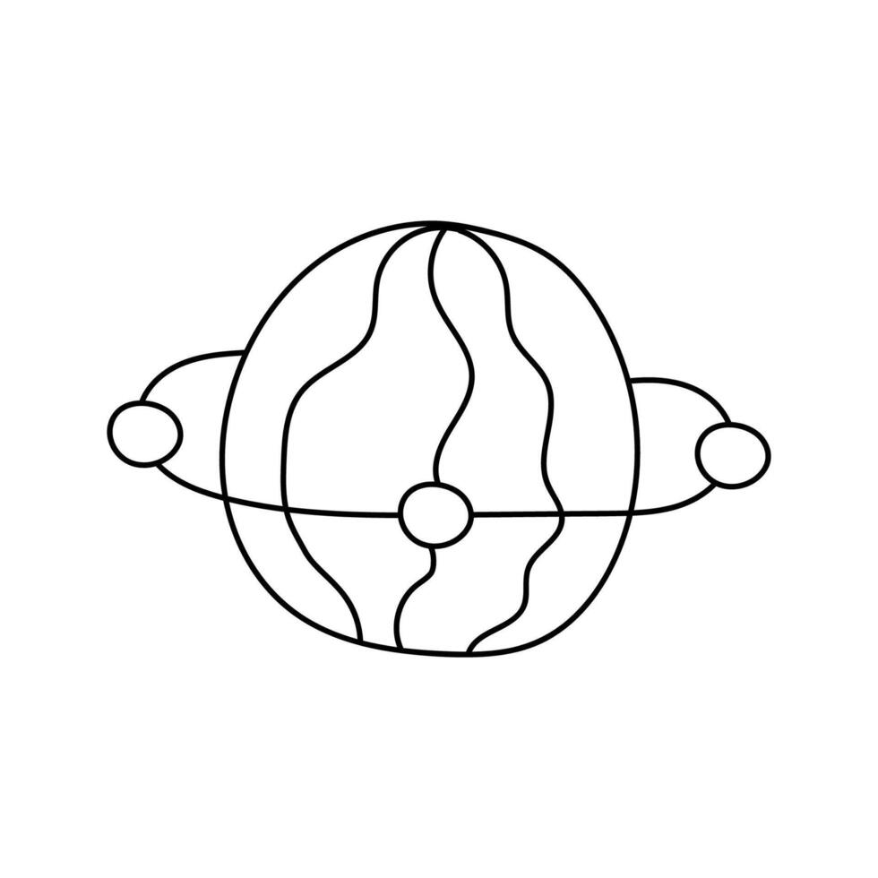 planeet. vector illustratie, geïsoleerd Aan wit achtergrond
