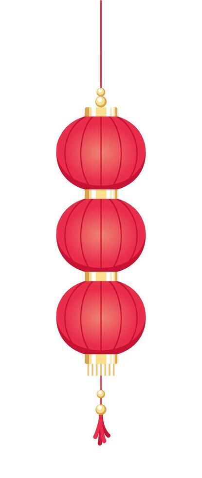 rood hangende Chinese lantaarn, maan- nieuw jaar en midden herfst festival decoratie grafisch. decoraties voor de Chinese nieuw jaar. Chinese lantaarn festival. vector