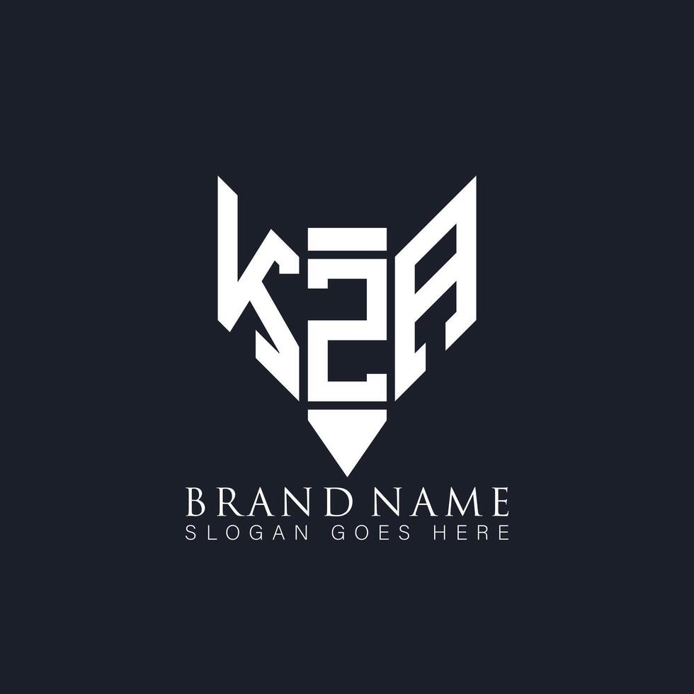 kza abstract brief logo. kza creatief monogram initialen brief logo concept. kza uniek modern vlak abstract vector brief logo ontwerp.