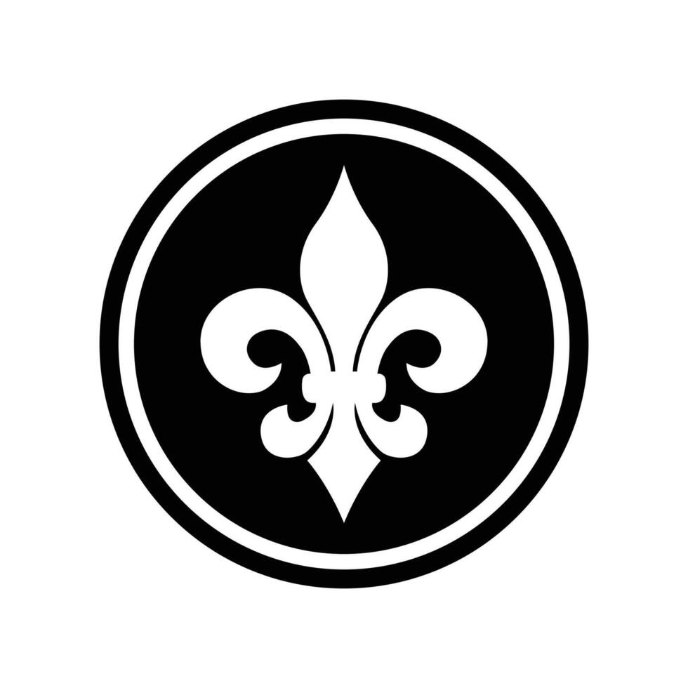 fleur de lis icoon vector ontwerp sjabloon in wit achtergrond