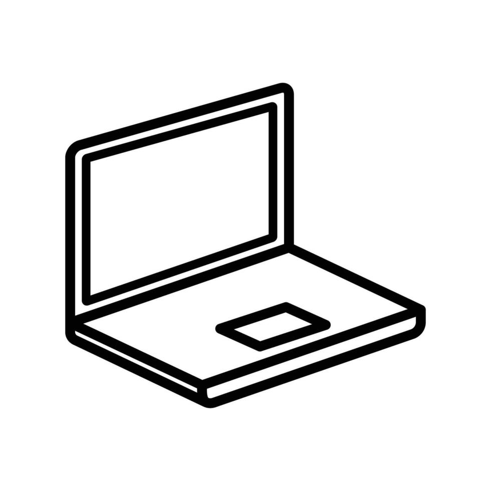 laptop icoon vector ontwerp sjabloon in wit achtergrond