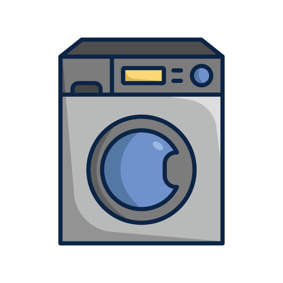 het wassen machine icoon vector ontwerp sjabloon in wit achtergrond