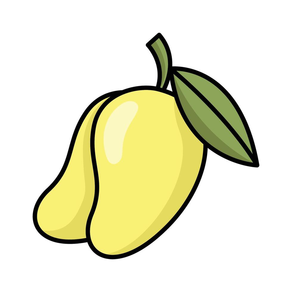 mango icoon vector ontwerp sjabloon in wit achtergrond