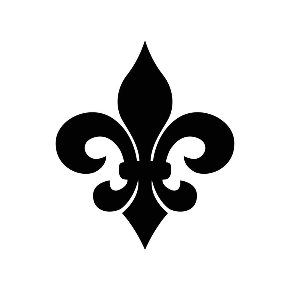 fleur de lis icoon vector ontwerp sjabloon in wit achtergrond