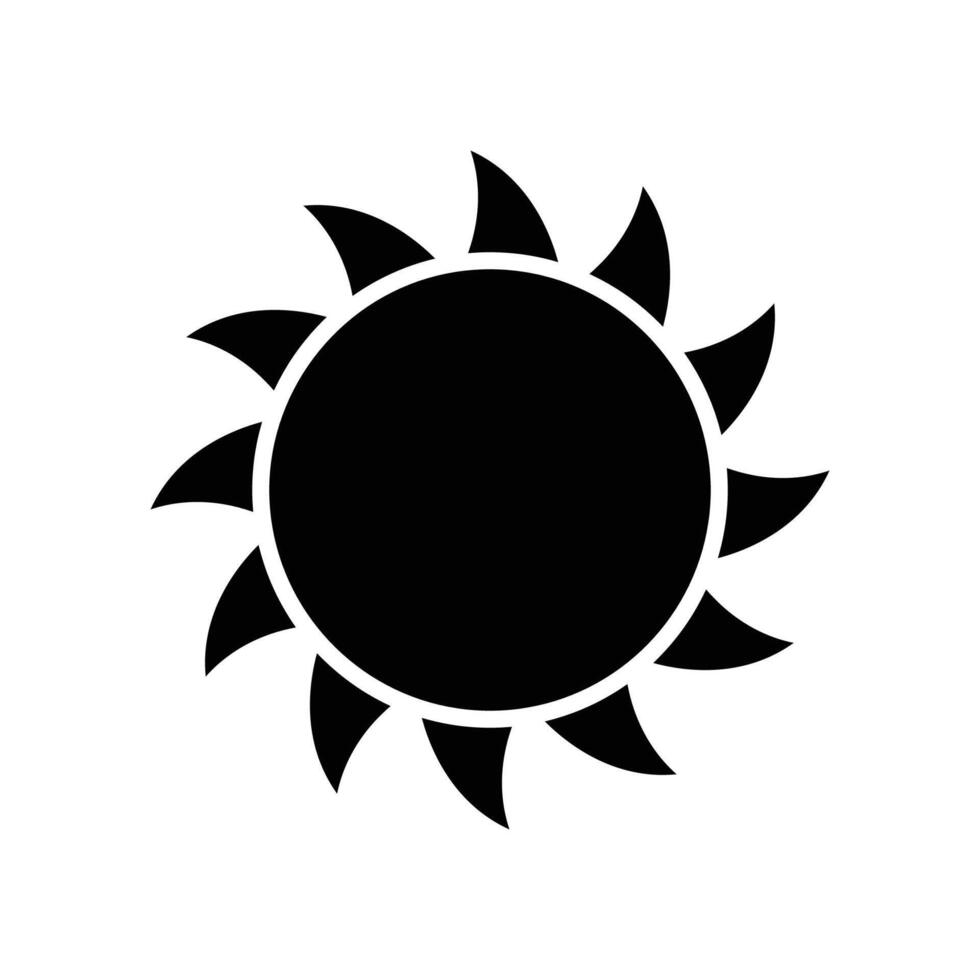 zon icoon vector ontwerp sjabloon in wit achtergrond