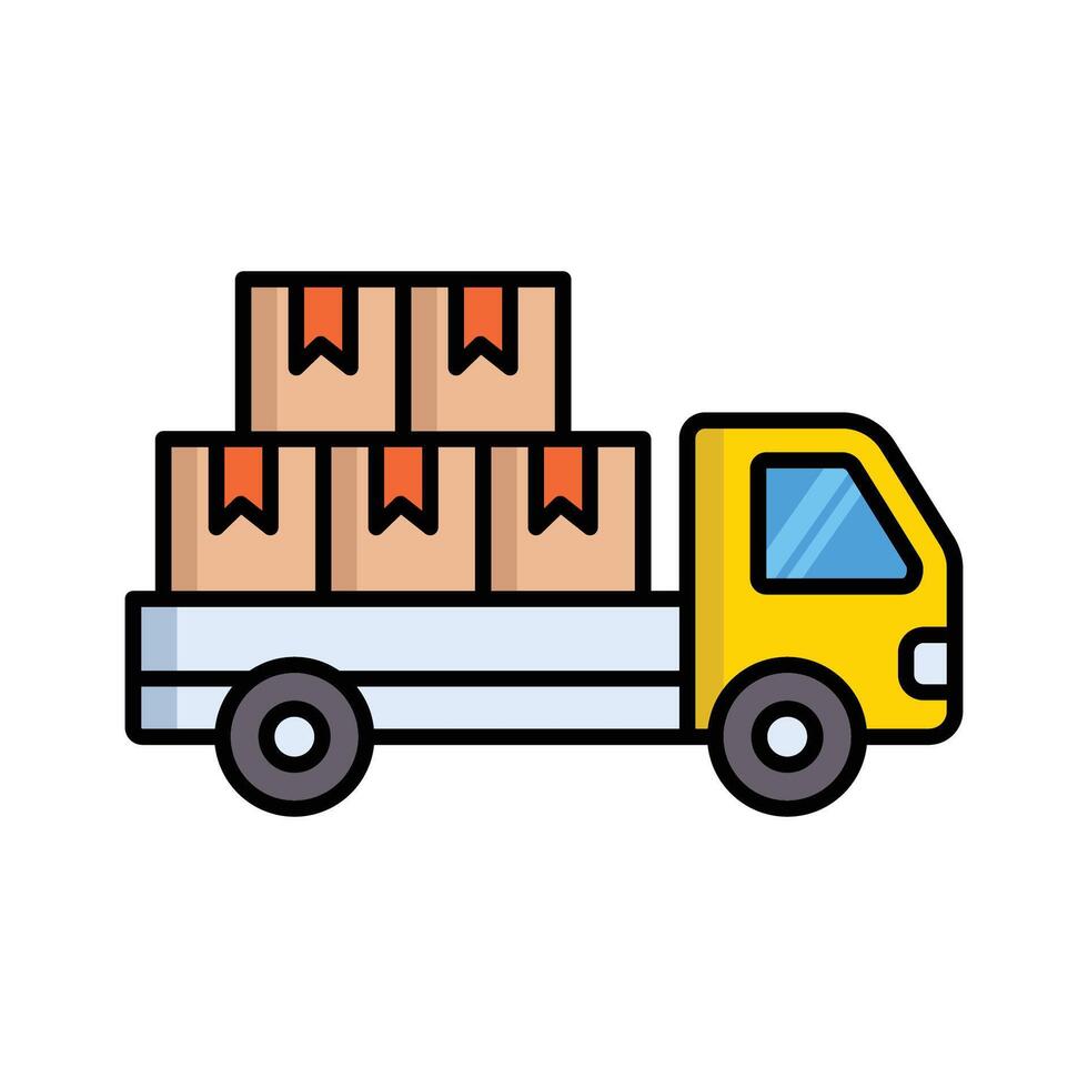 vrachtauto icoon vector ontwerp sjabloon in wit achtergrond